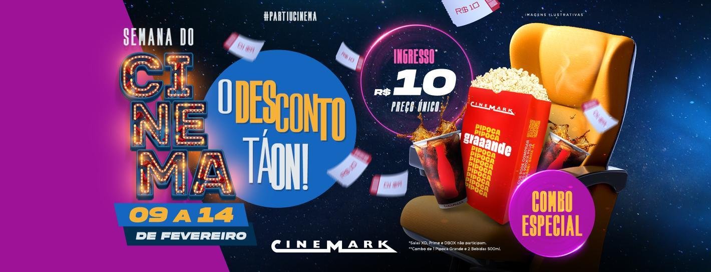 Semana do Cinema no Uberlândia Shopping: Cinemark participa da segunda edição com ingressos a R$10