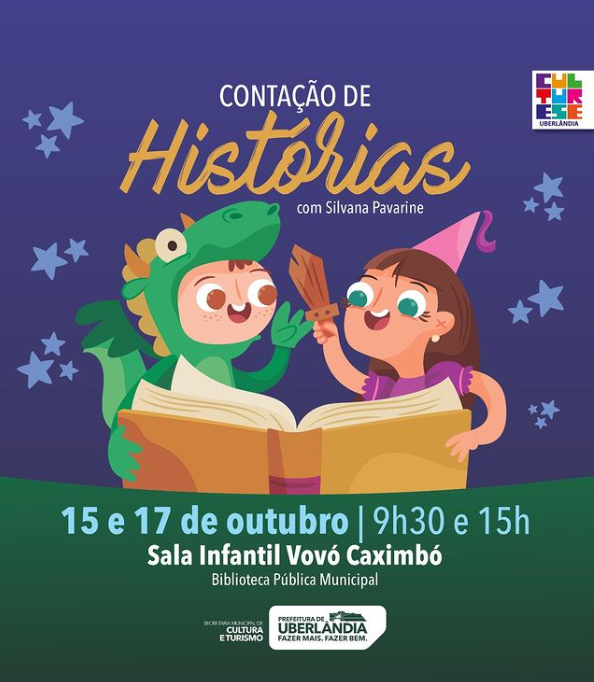 Amanhã (15) é dia de contação de histórias na Biblioteca Municipal