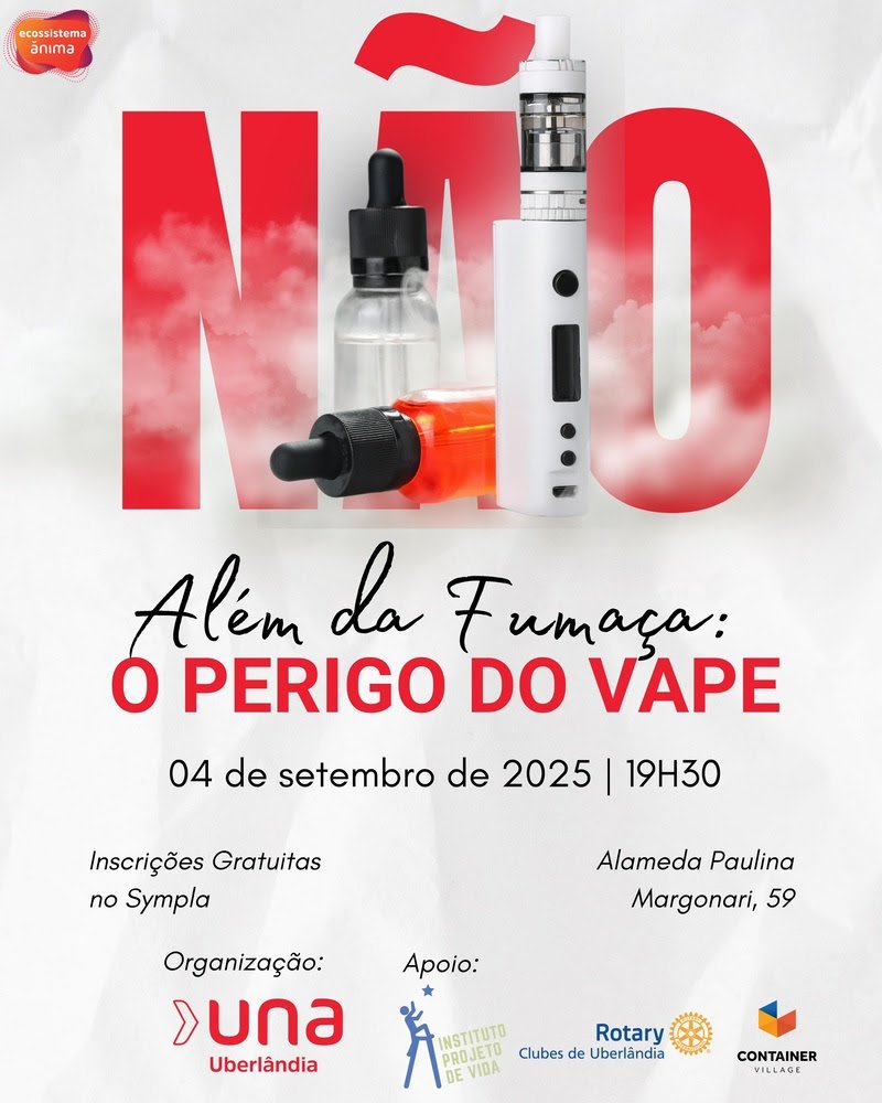 Palestra em Uberlândia aborda riscos do cigarro eletrônico na saúde emocional e respiratória