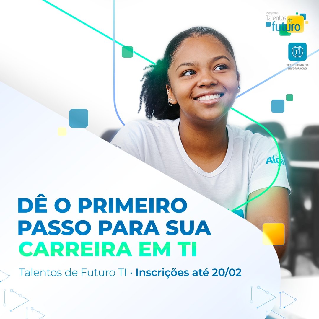Inscrições abertas para formação gratuita em tecnologia do Instituto Algar que amplia acesso de jovens ao mercado de trabalho